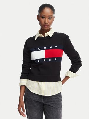 Sweter damski zimowy Tommy Jeans ze sklepu: MODIVO w kategorii: Swetry damskie - zdjęcie WP-EBWP-BKLVO-LN0_0000305978387