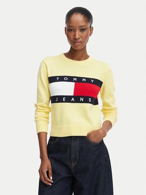 Sweter damski casual Tommy Jeans ze sklepu: MODIVO w kategorii: Swetry damskie - zdjęcie WP-EBWP-BKLVO-LN0_0000305978394