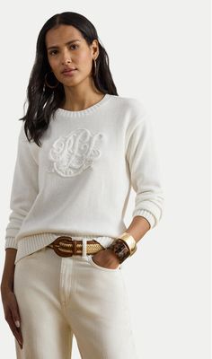 Sweter damski casual LAUREN RALPH LAUREN ze sklepu: MODIVO w kategorii: Swetry damskie - zdjęcie WP-EBWP-BKLVO-LN0_0000305988980