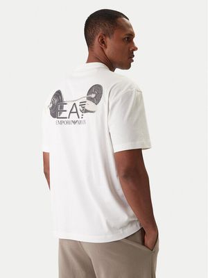T-shirt męski casual EA7 Emporio Armani ze sklepu: MODIVO w kategorii: T-shirty męskie