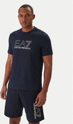 T-shirt męski w stylu młodzieżowym EA7 Emporio Armani ze sklepu: MODIVO w kategorii: T-shirty męskie - zdjęcie WP-EBWP-BKLVO-LN0_0000305991881