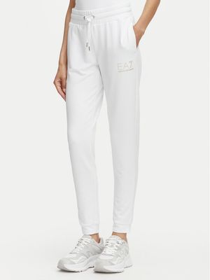 Spodnie damskie w sportowym stylu na wiosnę EA7 Emporio Armani ze sklepu: MODIVO w kategorii: Spodnie damskie - zdjęcie WP-EBWP-BKLVO-LN0_0000305993656