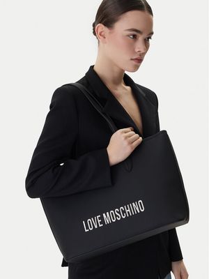 Shopper bag elegancka Love Moschino ze sklepu: MODIVO w kategorii: Torby Shopper bag - zdjęcie WP-EBWP-BKLVO-LN0_0000305996725