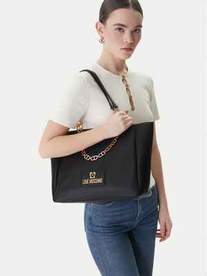 Shopper bag elegancka Love Moschino ze sklepu: MODIVO w kategorii: Torby Shopper bag - zdjęcie WP-EBWP-BKLVO-LN0_0000305996817