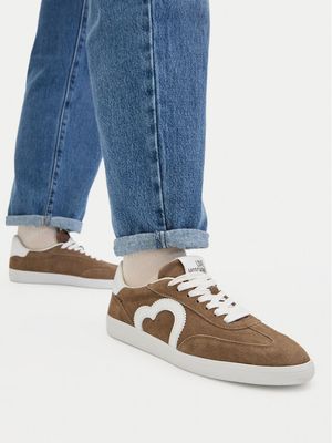 Love Moschino - Buty sportowe damskie sznurowane ze sklepu: MODIVO w kategorii: Buty sportowe damskie