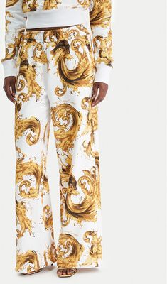 Spodnie damskie na wiosnę Versace Jeans Couture ze sklepu: MODIVO w kategorii: Spodnie damskie - zdjęcie WP-EBWP-BKLVO-LN0_0000306022492