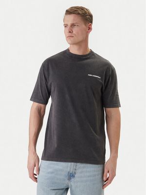 T-shirt męski na wiosnę Karl Lagerfeld ze sklepu: MODIVO w kategorii: T-shirty męskie - zdjęcie WP-EBWP-BKLVO-LN0_0000306023291