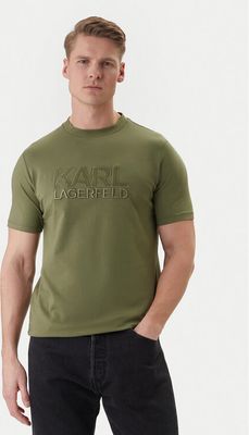 T-shirt męski młodzieżowy Karl Lagerfeld ze sklepu: MODIVO w kategorii: T-shirty męskie - zdjęcie WP-EBWP-BKLVO-LN0_0000306023659