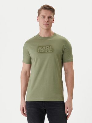 T-shirt męski na wiosnę Karl Lagerfeld ze sklepu: MODIVO w kategorii: T-shirty męskie - zdjęcie WP-EBWP-BKLVO-LN0_0000306023789