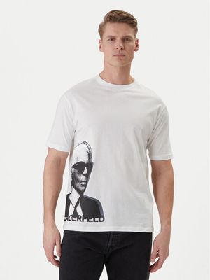T-shirt męski młodzieżowy Karl Lagerfeld ze sklepu: MODIVO w kategorii: T-shirty męskie - zdjęcie WP-EBWP-BKLVO-LN0_0000306023819
