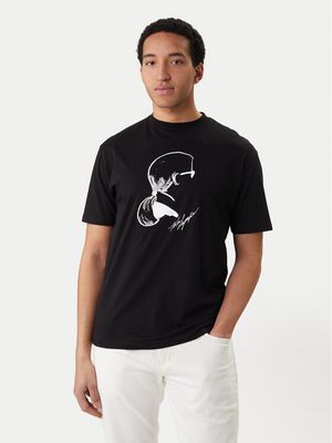 T-shirt męski młodzieżowy Karl Lagerfeld ze sklepu: MODIVO w kategorii: T-shirty męskie - zdjęcie WP-EBWP-BKLVO-LN0_0000306023857