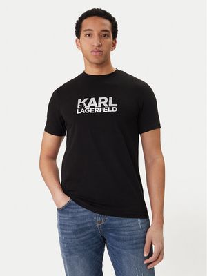 T-shirt męski na wiosnę Karl Lagerfeld ze sklepu: MODIVO w kategorii: T-shirty męskie - zdjęcie WP-EBWP-BKLVO-LN0_0000306023901