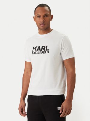 T-shirt męski na wiosnę Karl Lagerfeld ze sklepu: MODIVO w kategorii: T-shirty męskie - zdjęcie WP-EBWP-BKLVO-LN0_0000306023925