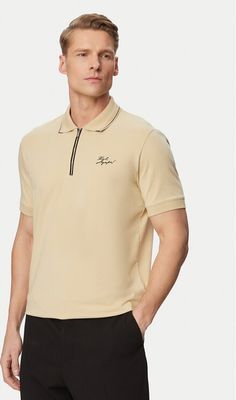 Karl Lagerfeld - T-shirt męski casualowy ze sklepu: MODIVO w kategorii: T-shirty męskie - zdjęcie WP-EBWP-BKLVO-LN0_0000306024236