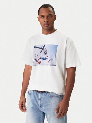 T-shirt męski Guess Jeans ze sklepu: MODIVO w kategorii: T-shirty męskie - zdjęcie WP-EBWP-BKLVO-LN0_0000306055506