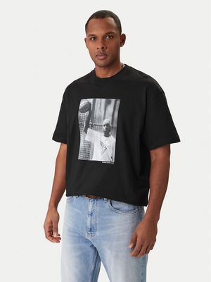 T-shirt męski młodzieżowy na wiosnę Guess Jeans ze sklepu: MODIVO w kategorii: T-shirty męskie - zdjęcie WP-EBWP-BKLVO-LN0_0000306055513