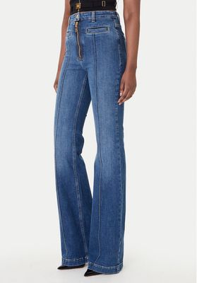 Jeansy damskie casual Elisabetta Franchi ze sklepu: MODIVO w kategorii: Jeansy damskie - zdjęcie WP-EBWP-BKLVO-LN0_0000306075894