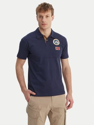 T-shirt męski w sportowym stylu Napapijri ze sklepu: MODIVO w kategorii: T-shirty męskie - zdjęcie WP-EBWP-BKLVO-LN0_0000306076310