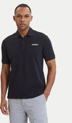 T-shirt męski casual Napapijri ze sklepu: MODIVO w kategorii: T-shirty męskie - zdjęcie WP-EBWP-BKLVO-LN0_0000306076495