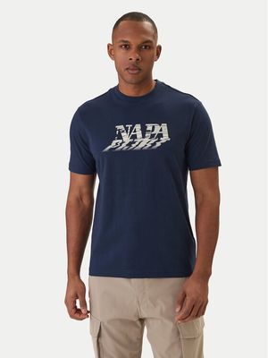 T-shirt męski młodzieżowy Napapijri ze sklepu: MODIVO w kategorii: T-shirty męskie - zdjęcie WP-EBWP-BKLVO-LN0_0000306076600