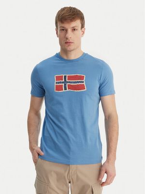 T-shirt męski sportowy na wiosnę Napapijri ze sklepu: MODIVO w kategorii: T-shirty męskie - zdjęcie WP-EBWP-BKLVO-LN0_0000306076655