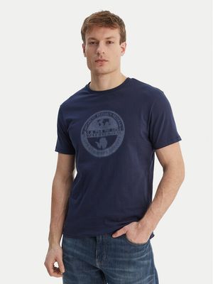 T-shirt męski Napapijri ze sklepu: MODIVO w kategorii: T-shirty męskie - zdjęcie WP-EBWP-BKLVO-LN0_0000306076662
