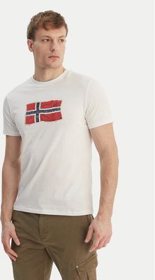T-shirt męski w sportowym stylu Napapijri ze sklepu: MODIVO w kategorii: T-shirty męskie - zdjęcie WP-EBWP-BKLVO-LN0_0000306076679
