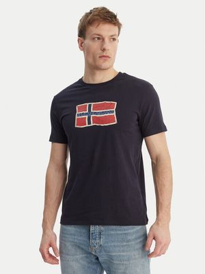 T-shirt męski Napapijri ze sklepu: MODIVO w kategorii: T-shirty męskie - zdjęcie WP-EBWP-BKLVO-LN0_0000306076693