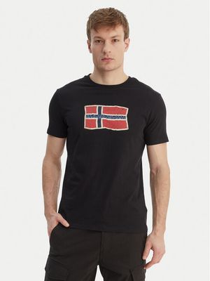 T-shirt męski młodzieżowy Napapijri ze sklepu: MODIVO w kategorii: T-shirty męskie - zdjęcie WP-EBWP-BKLVO-LN0_0000306076709