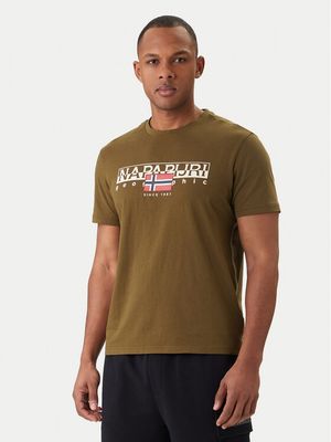 Napapijri - T-shirt męski młodzieżowy ze sklepu: MODIVO w kategorii: T-shirty męskie - zdjęcie WP-EBWP-BKLVO-LN0_0000306076860