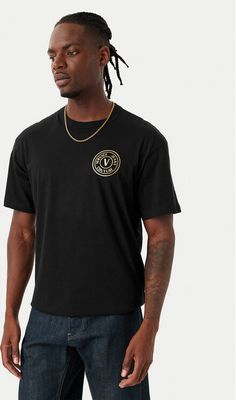T-shirt męski młodzieżowy na wiosnę Versace Jeans Couture ze sklepu: MODIVO w kategorii: T-shirty męskie - zdjęcie WP-EBWP-BKLVO-LN0_0000306084278