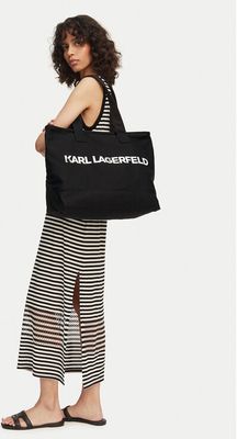 Shopper bag wakacyjna Karl Lagerfeld ze sklepu: MODIVO w kategorii: Torby Shopper bag - zdjęcie WP-EBWP-BKLVO-LN0_0000306086043