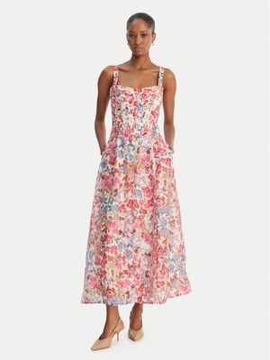 Sukienka w stylu boho Bardot ze sklepu: MODIVO w kategorii: Sukienki - zdjęcie WP-EBWP-BKLVO-LN0_0000306105270