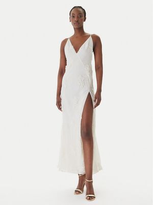 Sukienka elegancka Bardot ze sklepu: MODIVO w kategorii: Sukienki - zdjęcie WP-EBWP-BKLVO-LN0_0000306105324
