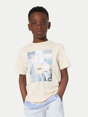 T-shirt chłopięce letni BOSS ze sklepu: MODIVO w kategorii: T-shirty chłopięce - zdjęcie WP-EBWP-BKLVO-LN0_0000306110953