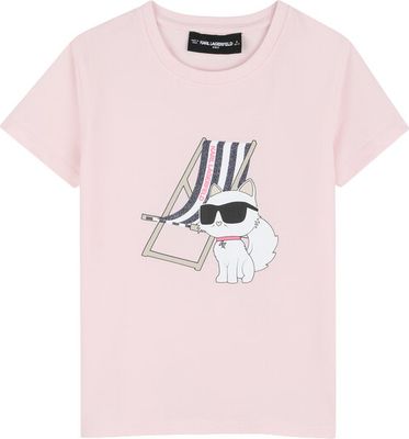 Bluzka dziewczęca na lato Karl Lagerfeld Kids ze sklepu: MODIVO w kategorii: Bluzki dziewczęce - zdjęcie WP-EBWP-BKLVO-LN0_0000306111479