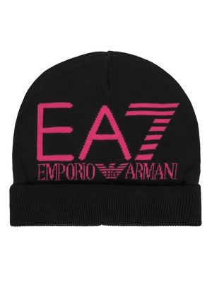 Czapka zimowa damska EA7 Emporio Armani ze sklepu: MODIVO w kategorii: Czapki zimowe damskie - zdjęcie WP-EBWP-BKLVO-LN0_0000306114487