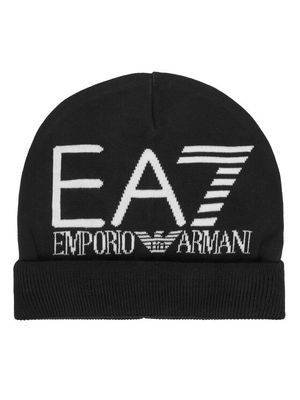 Czapka zimowa damska EA7 Emporio Armani ze sklepu: MODIVO w kategorii: Czapki zimowe damskie - zdjęcie WP-EBWP-BKLVO-LN0_0000306114494