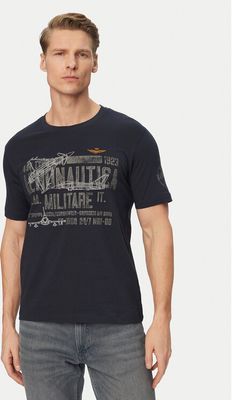 T-shirt męski na wiosnę Aeronautica Militare ze sklepu: MODIVO w kategorii: T-shirty męskie - zdjęcie WP-EBWP-BKLVO-LN0_0000306124028
