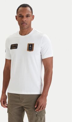 T-shirt męski młodzieżowy na wiosnę Aeronautica Militare ze sklepu: MODIVO w kategorii: T-shirty męskie - zdjęcie WP-EBWP-BKLVO-LN0_0000306124158