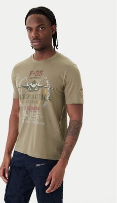 T-shirt męski młodzieżowy Aeronautica Militare ze sklepu: MODIVO w kategorii: T-shirty męskie - zdjęcie WP-EBWP-BKLVO-LN0_0000306124882