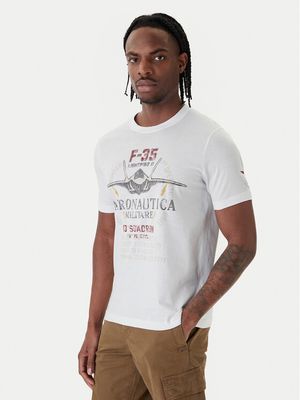 T-shirt męski Aeronautica Militare ze sklepu: MODIVO w kategorii: T-shirty męskie - zdjęcie WP-EBWP-BKLVO-LN0_0000306124912