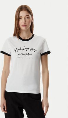 Bluzka damska w stylu młodzieżowym Karl Lagerfeld ze sklepu: MODIVO w kategorii: Bluzki damskie - zdjęcie WP-EBWP-BKLVO-LN0_0000306125315