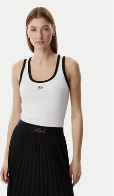 Karl Lagerfeld - Bluzka damska letnia ze sklepu: MODIVO w kategorii: Bluzki damskie - zdjęcie WP-EBWP-BKLVO-LN0_0000306125643