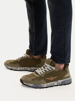 Buty sportowe męskie jesienne Aeronautica Militare ze sklepu: MODIVO w kategorii: Buty sportowe męskie