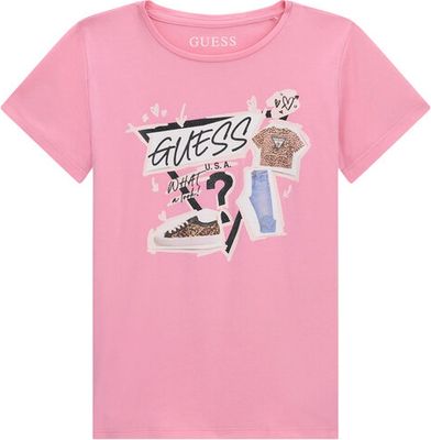 Bluzka dziewczęca na lato Guess ze sklepu: MODIVO w kategorii: Bluzki dziewczęce - zdjęcie WP-EBWP-BKLVO-LN0_0000306140929