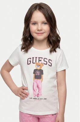 Bluzka dziewczęca na lato Guess ze sklepu: MODIVO w kategorii: Bluzki dziewczęce - zdjęcie WP-EBWP-BKLVO-LN0_0000306140981
