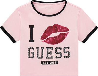Bluzka dziewczęca na lato Guess ze sklepu: MODIVO w kategorii: Bluzki dziewczęce - zdjęcie WP-EBWP-BKLVO-LN0_0000306141049