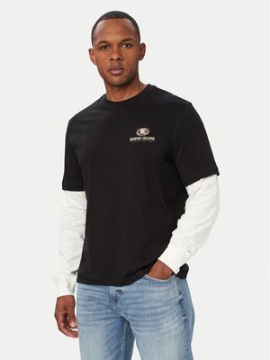 T-shirt męski casual na wiosnę Guess Jeans ze sklepu: MODIVO w kategorii: T-shirty męskie - zdjęcie WP-EBWP-BKLVO-LN0_0000306142572