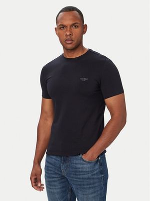 T-shirt męski casualowy Guess ze sklepu: MODIVO w kategorii: T-shirty męskie - zdjęcie WP-EBWP-BKLVO-LN0_0000306142626